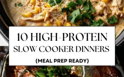 High protein slow cooker dinners meal prep recipes