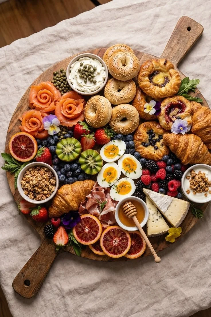 Aged Oak Dual Handle Grazing Slab for Mother's Day brunch decor 2026