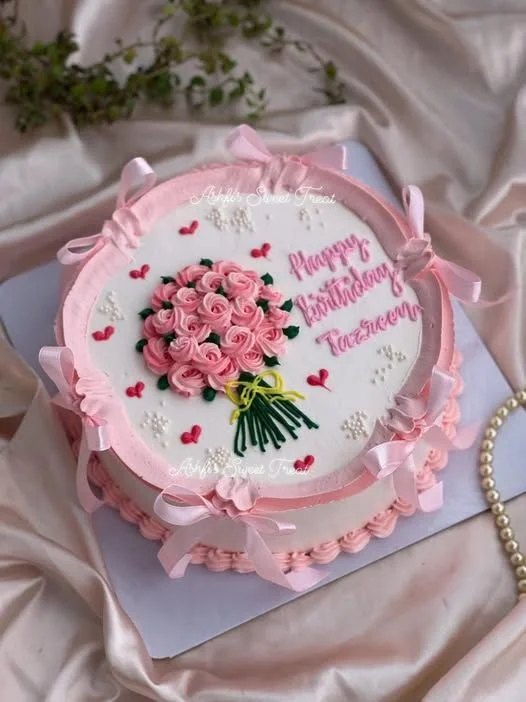 Collection of simple birthday cake designs for various celebrations