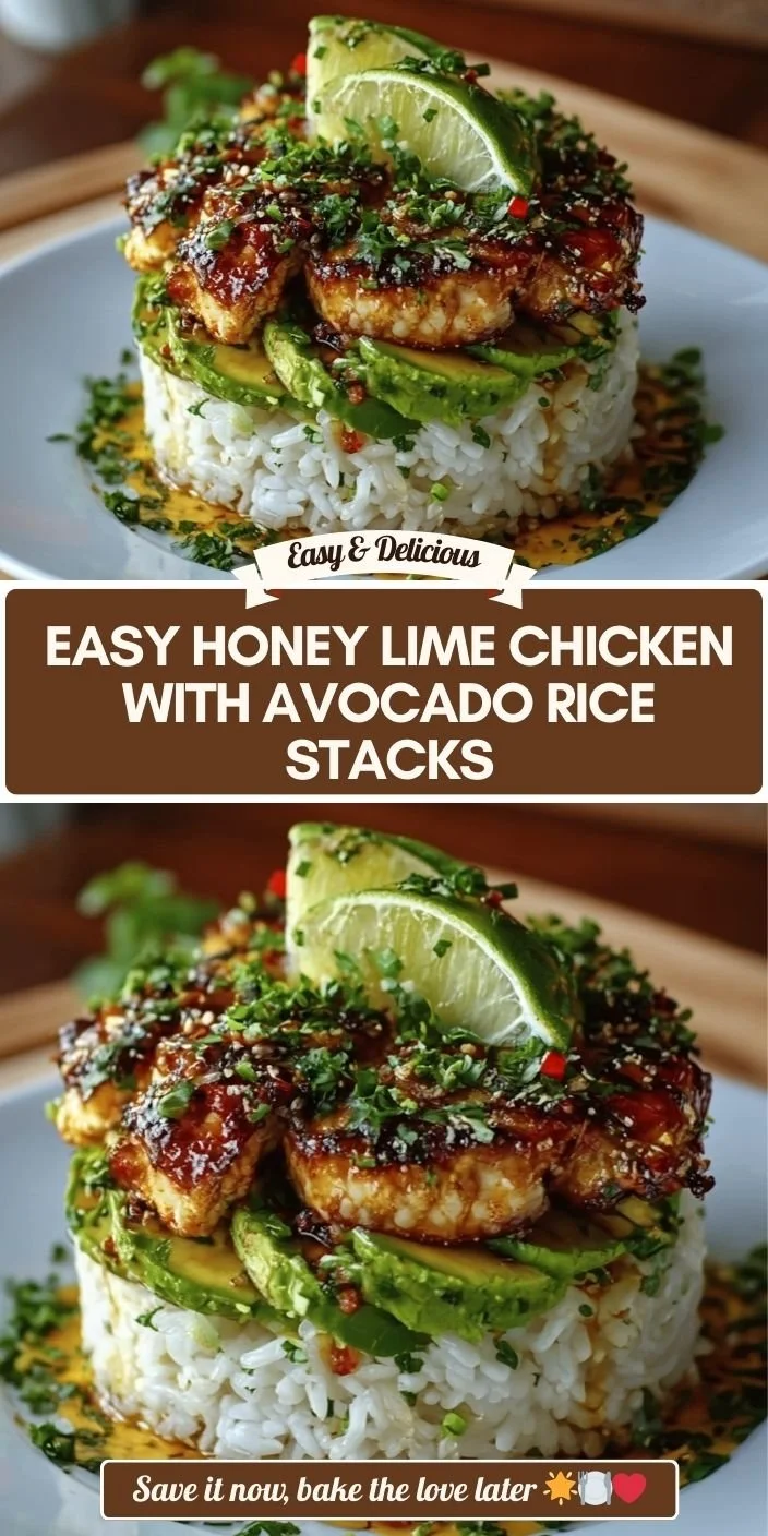 Delicious honey lime chicken garnished with fresh lime and herbs.