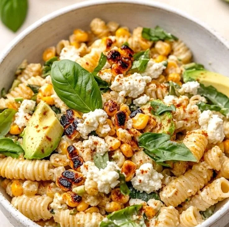 Juicy Street Corn Pasta Salad