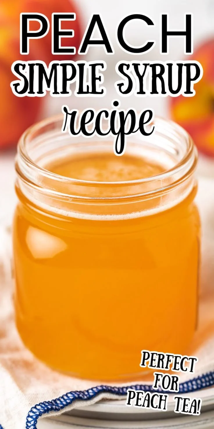 Pin by Marie Moormann on Drinks | Simple syrup recipes, Peach syrup, Homemade syrup recipes